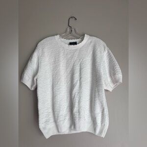 Southern Lady White Knit Top